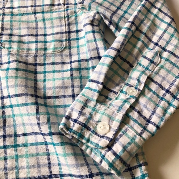THE CHILDRENS PLACE 3T BLUE PLAID LONG SLEEVE DRES - Picture 3 of 6